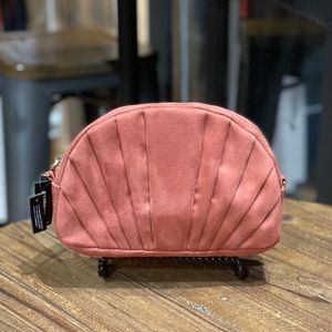 Express- Faux Suede Coral Purse/ crossbody